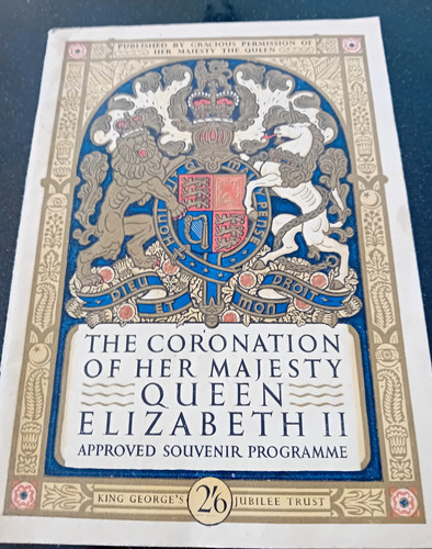 Coronation souvenir programme - souvenir,