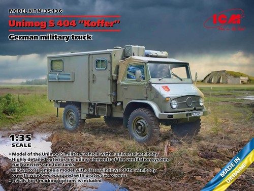 Icm kit unimog 404 with - 1:35,