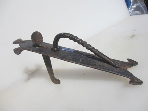 Victorian iron door latch lock - victorian,
