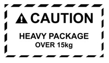 HEAVY PACKAGE Labels Over 15kg