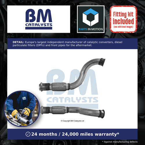 Exhaust pipe fitting kit - pipe, +