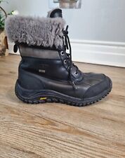 Ugg Australia Adirondack Black Grey Vibram Sole Winter Snow Boots UK 7.5