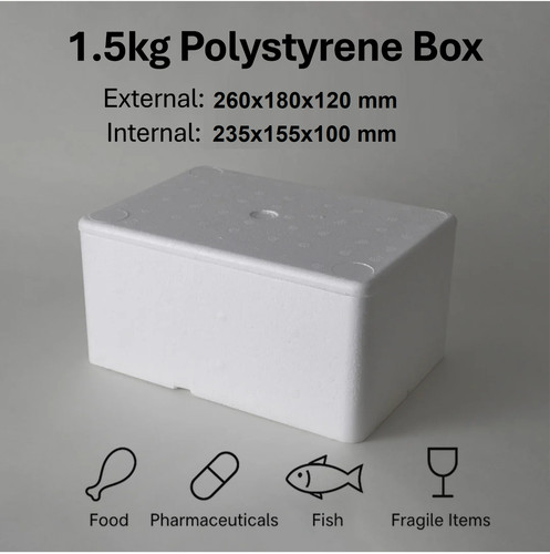 5kg polystyrene boxes - polystyrene,