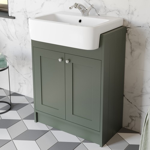 Traditional vanity basin unit - traditional,