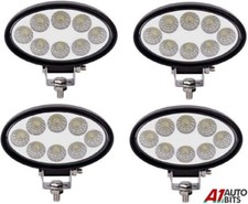 4x 12v 24v 24w Oval Led Work Light Flood Lamp Forklift Tractor Backhoe Hack hoe