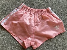 Vey rare Pink Vintage Adidas Nylon Shorts Glanz Sprinter Shiny football