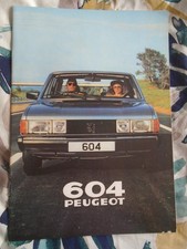 Peugeot 604 brochure 1980 UK