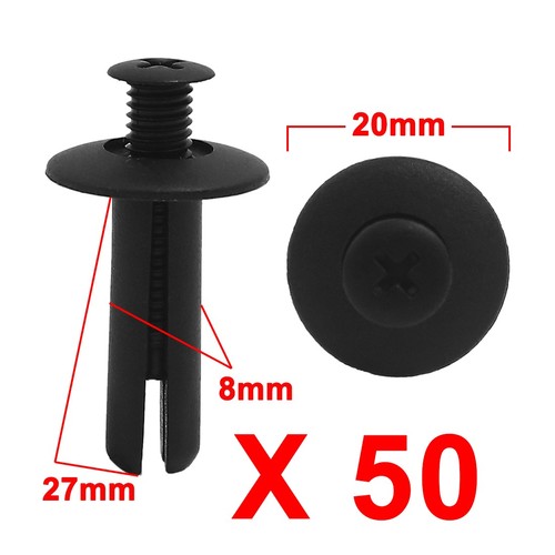 50pcs universal plastic rivets - plastic,