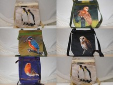 Bird Design Crossbody Bag, kingfisher, robin, penguin etc