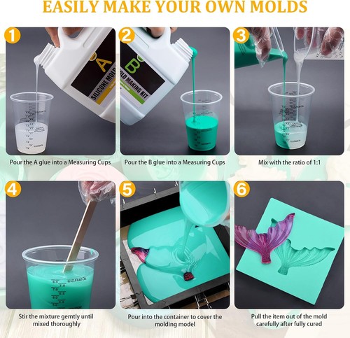 Silicone mould making kit 46oz - mould,