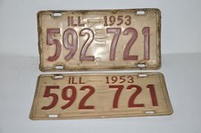 1953 Illinois License Plate