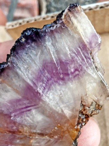 Blue john fluorite - blue, crystal