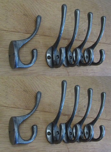 Iron rustic coat hook - , antique