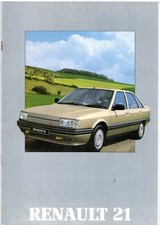 Renault 21 Saloon 1988-1989 UK Market Brochure TL TS GTS GTX Ti TXE 2L Turbo