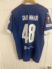 Match Worn Issued Signed Said M’Madi 2023/2024 Olympique de Marseille Away Shirt