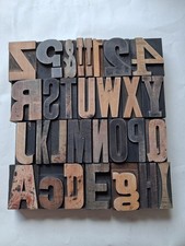 Vintage WOODEN Letterpress PRINTING BLOCKS 5.1cm High. Choose Your Letter.