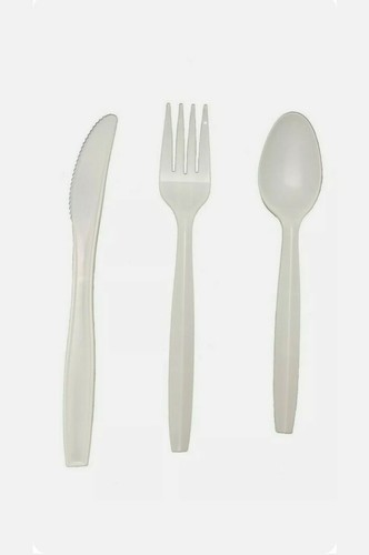 Plastic forks spoons cutlery - plastic,