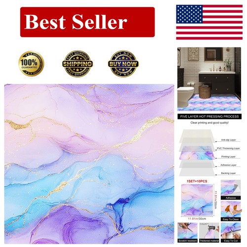 10pcs 12x12 inch - blue, purple