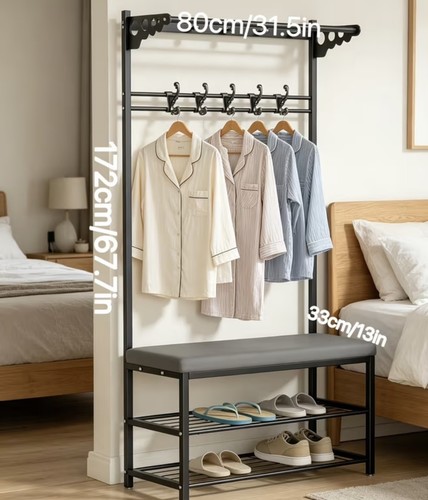 Hallway shoe bench - bench, coat