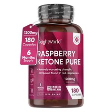 Raspberry Ketone - 180 Capsules - Keto diet & weight loss - fat burner - Vegan