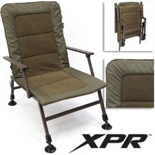 NGT XPR Fishing Chair Large Adjustable Mud Feet & Arm Rests Carp Coarse Camping