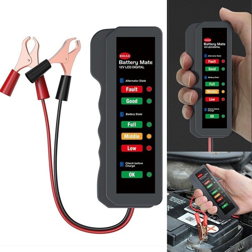 12v car battery - 12v, tester