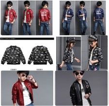 Kids Faux Leather Bike Jacket