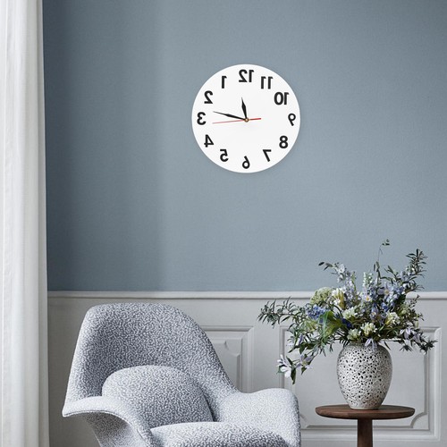 Dia 30cm reverse wall clock - dia,