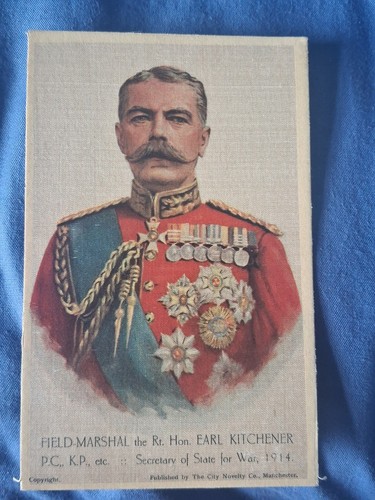 Ww1 postcard sized - silk, field