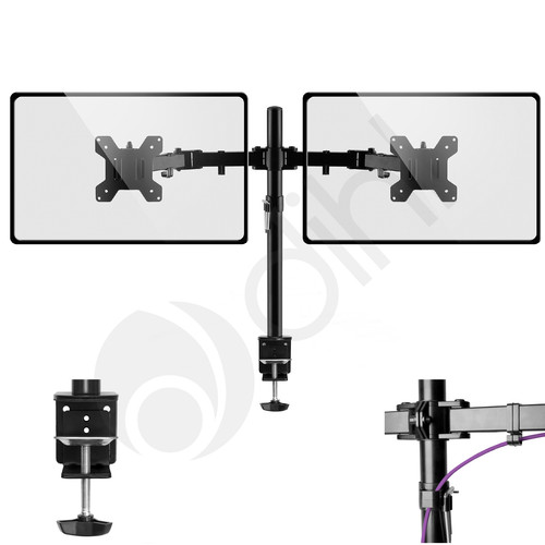 Double twin arm desk - arm, mount
