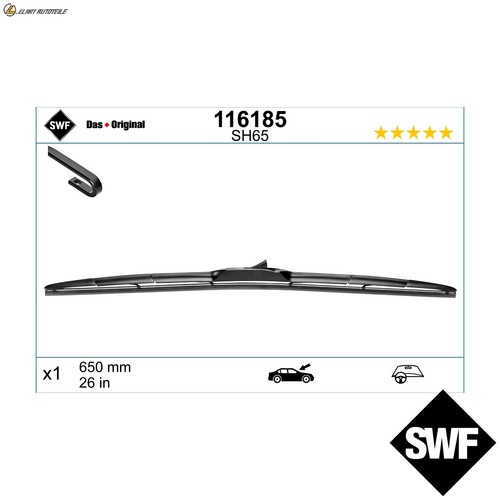 Wiper blade 116185 - blade, toyota