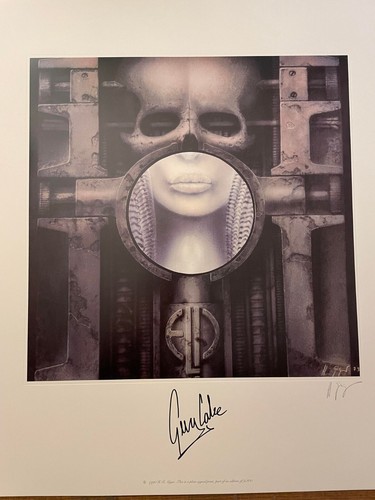 Elp giger art print - elp, brain