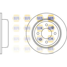 2x Brake Discs Solid For MG