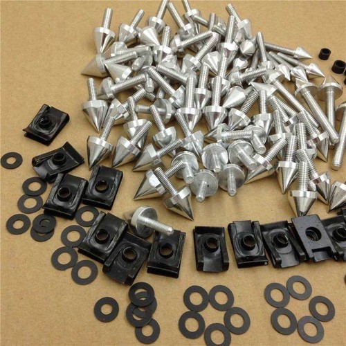Silver universal fairing bolt - fairing,