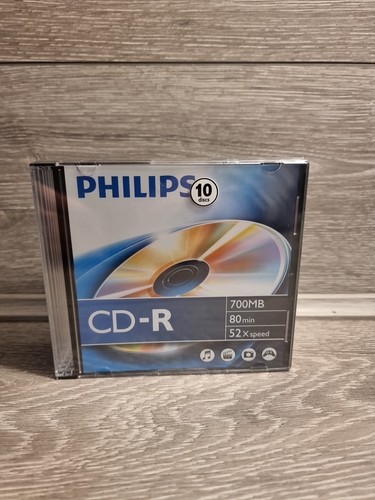 Philips pack 52x speed - cd-r, 10