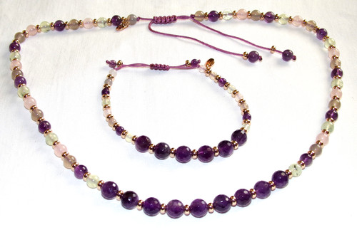 Lola rose necklace bracelet - rose,