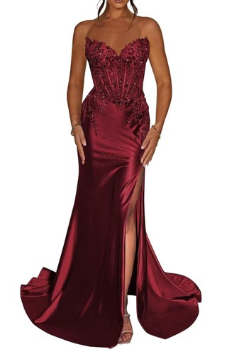 Strapless mermaid prom - strapless, dress