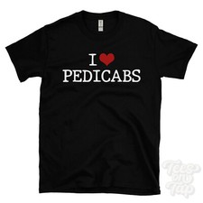 I LOVE PEDICABS T-SHIRT heart