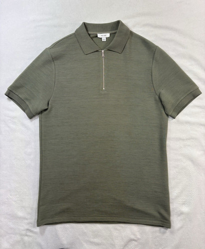 Reiss men green zip - green, neck