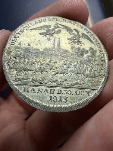 Battle hanau 1813 jetton - of,
