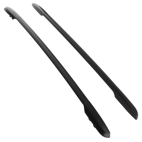 Black aluminium roof rails - aluminium,