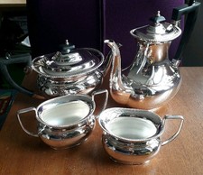 Vintage Gerrard & Co 4 Piece Silver Plated Tea Set (Unused) Gb11