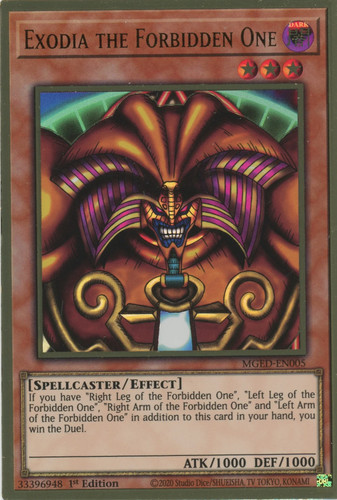 Yugioh mged en005 exodia the - mged-en005,