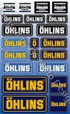 Ohlins shock stickers motorcycle set graphic sticker Kawasaki Ducati Aprilia 