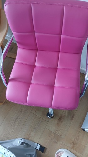 Pink office beauty chair - office/beauty, faux