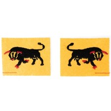 Reproduction WW2 British Army 11th Armoured Division Patches (Pair)- Wool- 4x5cm