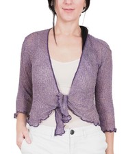 Ladies Bolero Crochet Glitter
