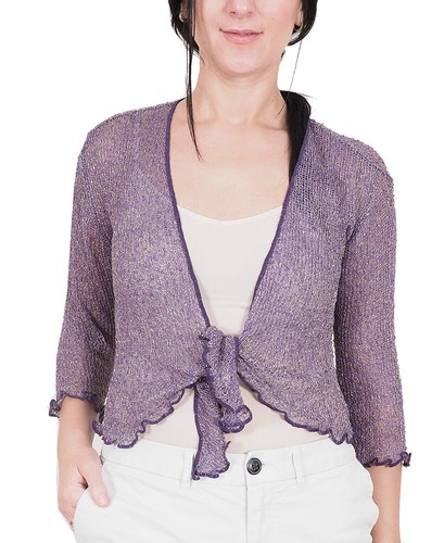 Ladies bolero crochet glitter - crochet,