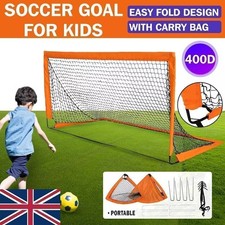 Soccer Goal Net Set Portable Football Goal Post Kids Outdoor Training Practice