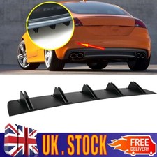 Rear Bumper Spoiler Diffuser 10-Fins Splitter Lip For Audi TT TTS 8J 2006-2014 F